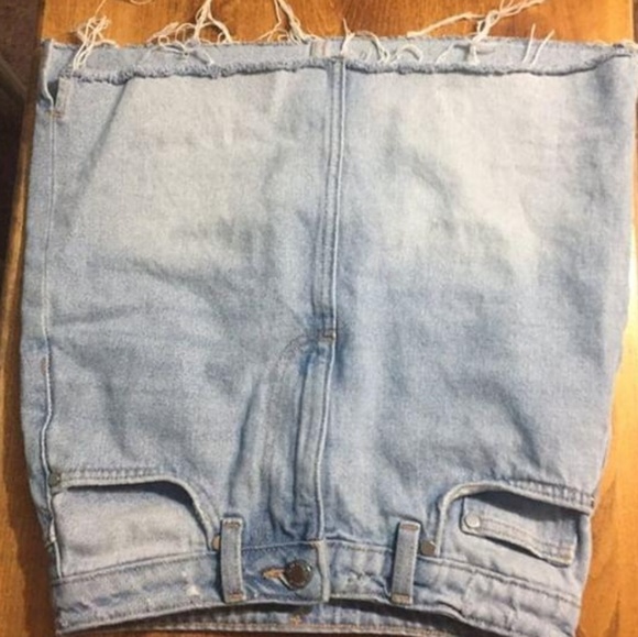 Jean distressed skirt - Picture 3 of 4